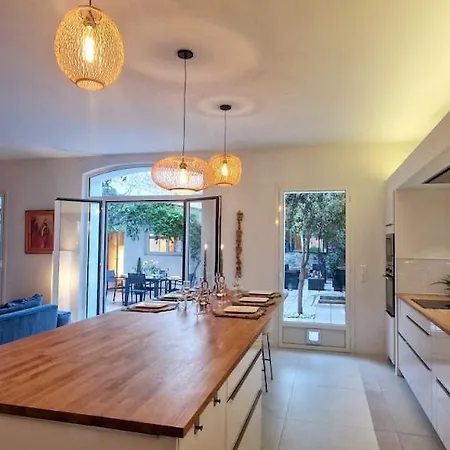 Esprit Loft, D'exception, 3 Chambres, Jardin Au Centre Ville, Climatisation Apartament